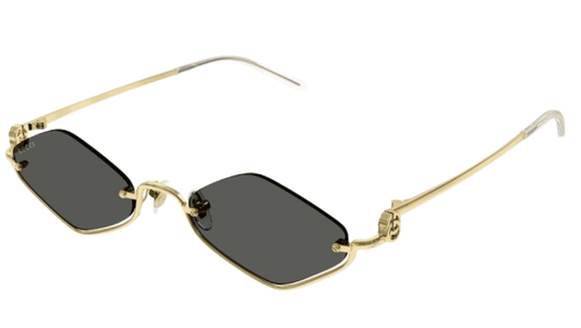 משקפי שמש של גוצ'י שחור זהב | GUCCI GG1604S