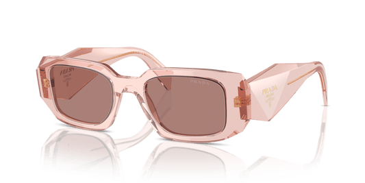 Prada Sunglasses Transparent Peach-Light Brown | PRADA PR 17WS Transparent Peach-Light Brown