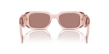 Prada Sunglasses Transparent Peach-Light Brown | PRADA PR 17WS Transparent Peach-Light Brown