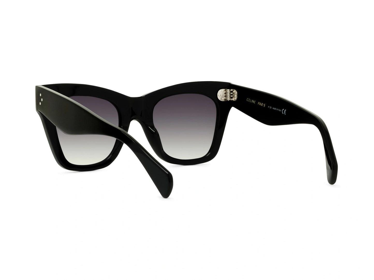 CELINE 3 Dots Black Cat Eye Sunglasses CL4004IN 01D 50