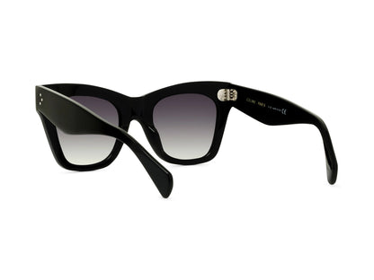 CELINE 3 Dots Black Cat Eye Sunglasses CL4004IN 01D 50