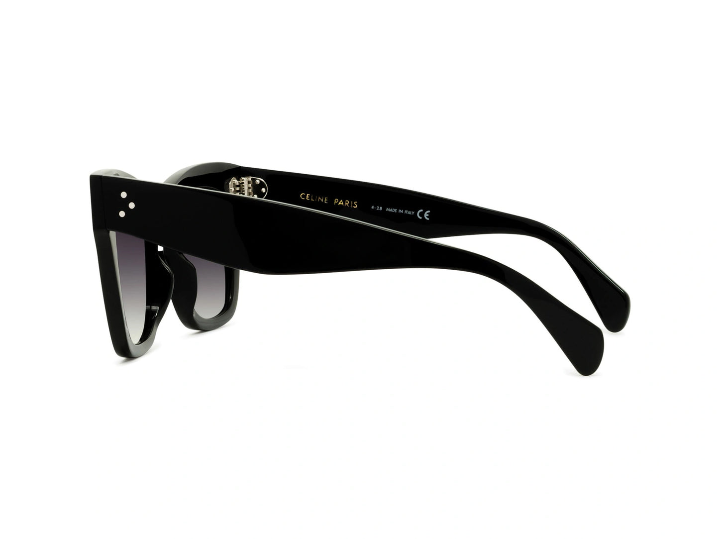 CELINE 3 Dots Black Cat Eye Sunglasses CL4004IN 01D 50
