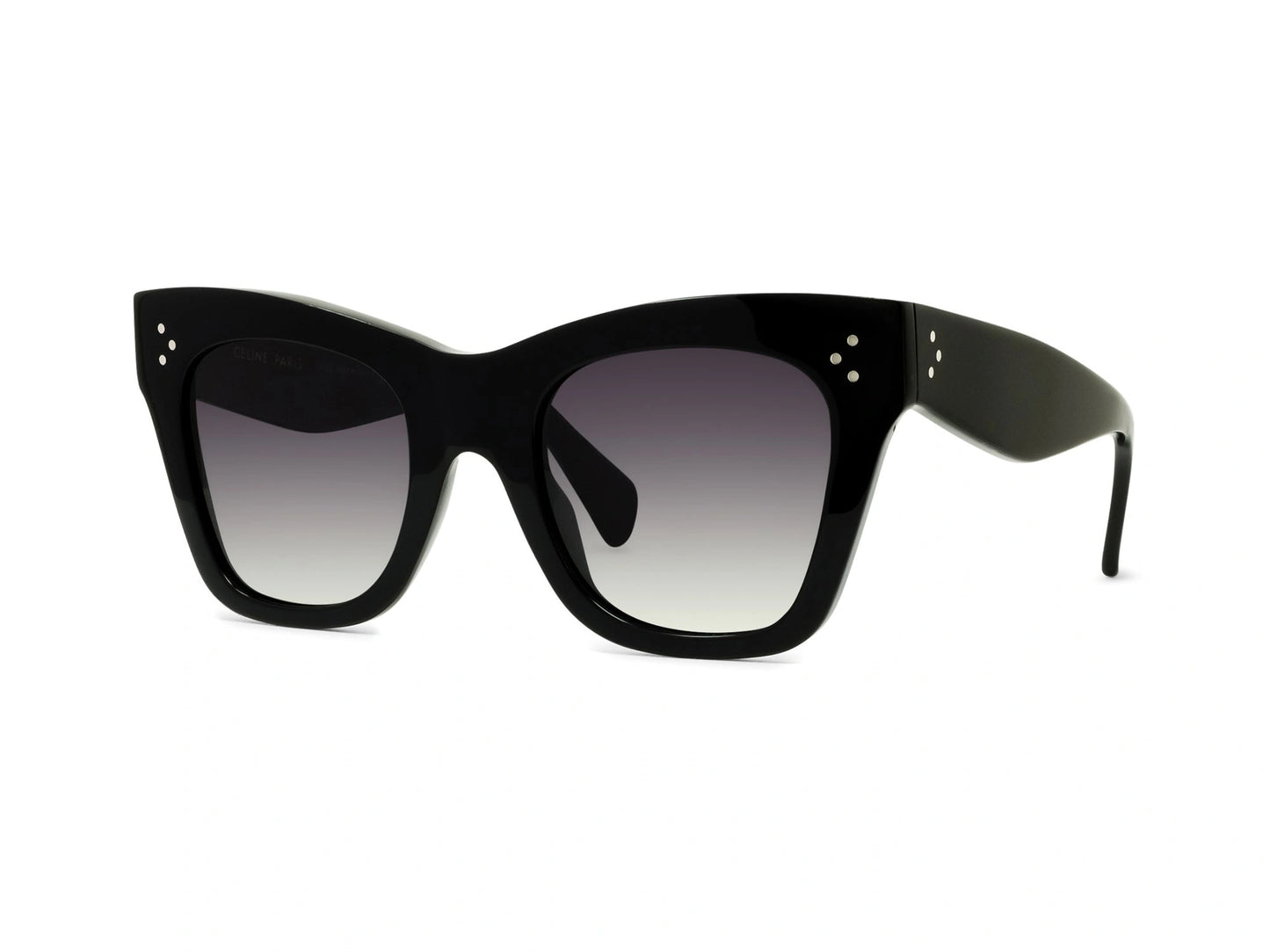 CELINE 3 Dots Black Cat Eye Sunglasses CL4004IN 01D 50