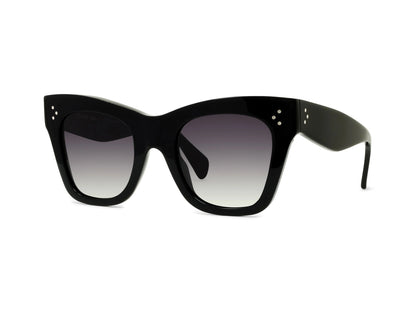 CELINE 3 Dots Black Cat Eye Sunglasses CL4004IN 01D 50