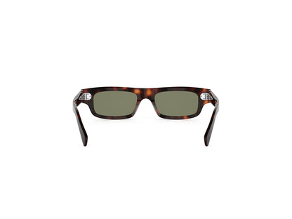 CELINE 3 Dots HD Havana Rectangular Sunglasses CL40337U 52N 52
