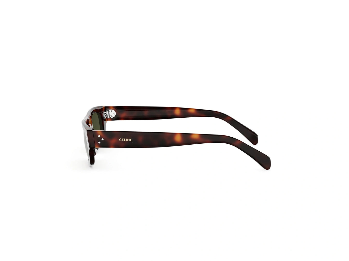 CELINE 3 Dots HD Havana Rectangular Sunglasses CL40337U 52N 52