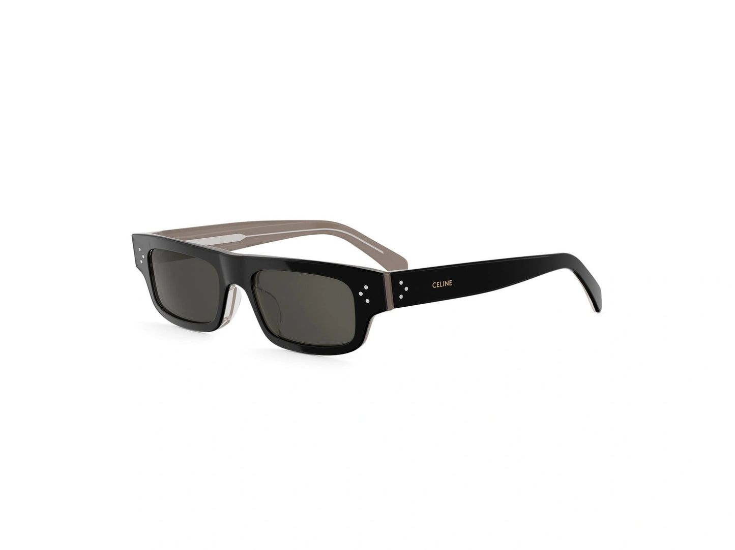 CELINE 3 Dots HD Havana Rectangular Sunglasses CL40337U 03A 52