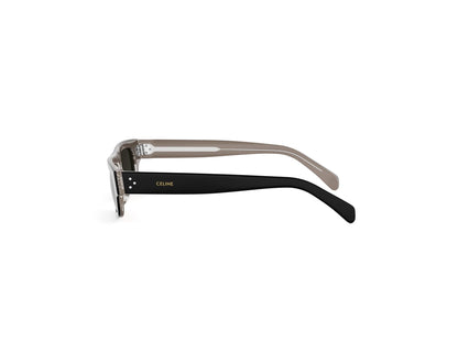 CELINE 3 Dots HD Havana Rectangular Sunglasses CL40337U 03A 52