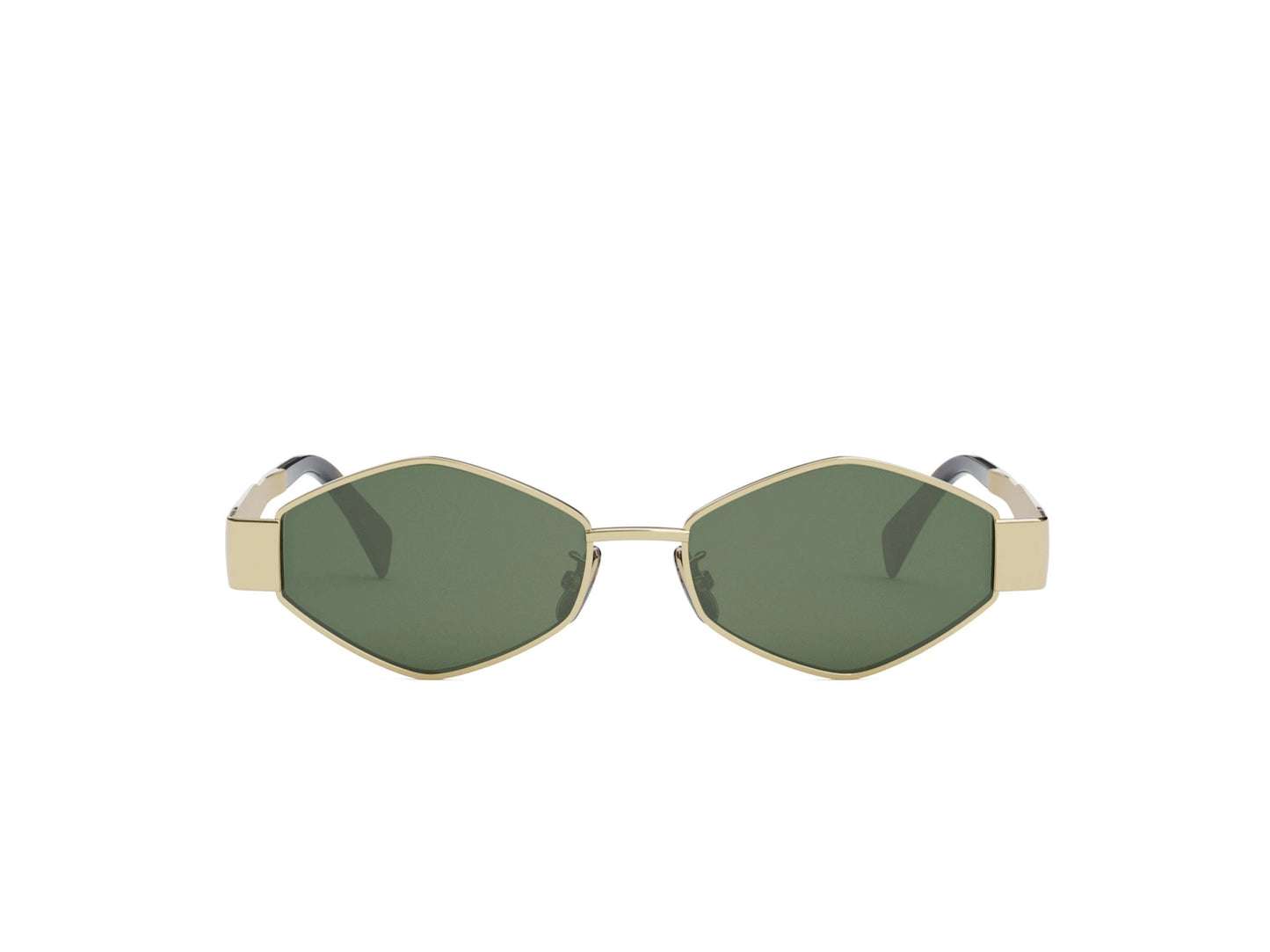 CELINE METAL TRIOMPHE GOLD GEOMETRIC SUNGLASSES CL40254U 30N 54