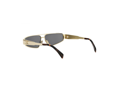CELINE METAL TRIOMPHE GOLD GEOMETRIC SUNGLASSES CL40318U 30A 59