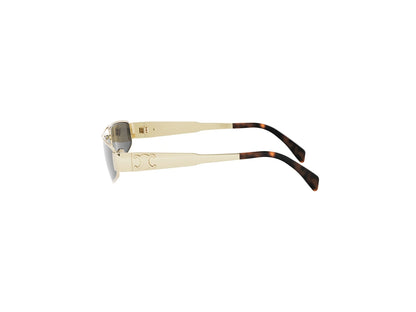 CELINE METAL TRIOMPHE GOLD GEOMETRIC SUNGLASSES CL40318U 30A 59