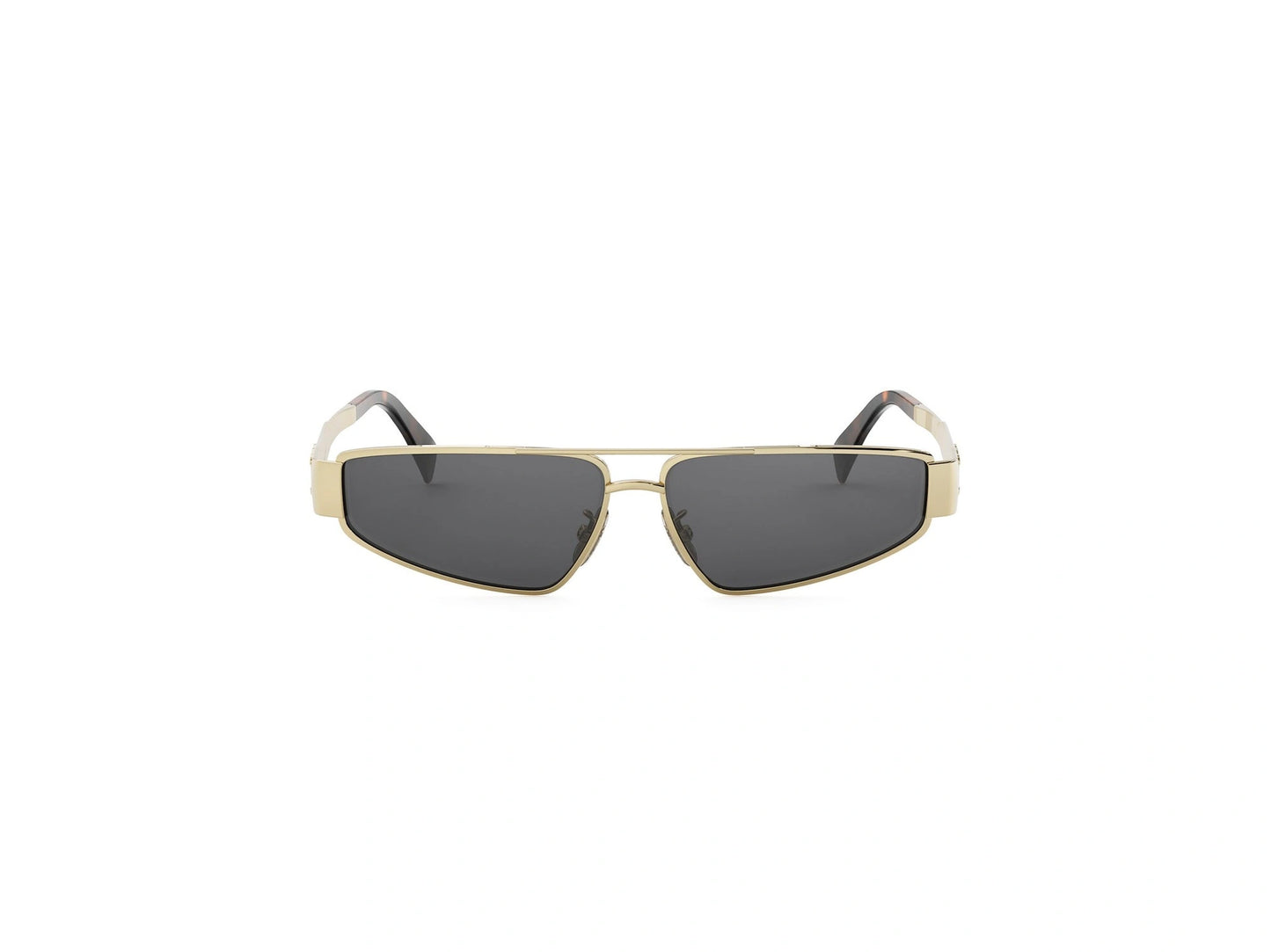 CELINE METAL TRIOMPHE GOLD GEOMETRIC SUNGLASSES CL40318U 30A 59