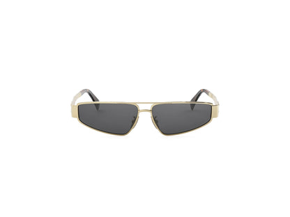 CELINE METAL TRIOMPHE GOLD GEOMETRIC SUNGLASSES CL40318U 30A 59
