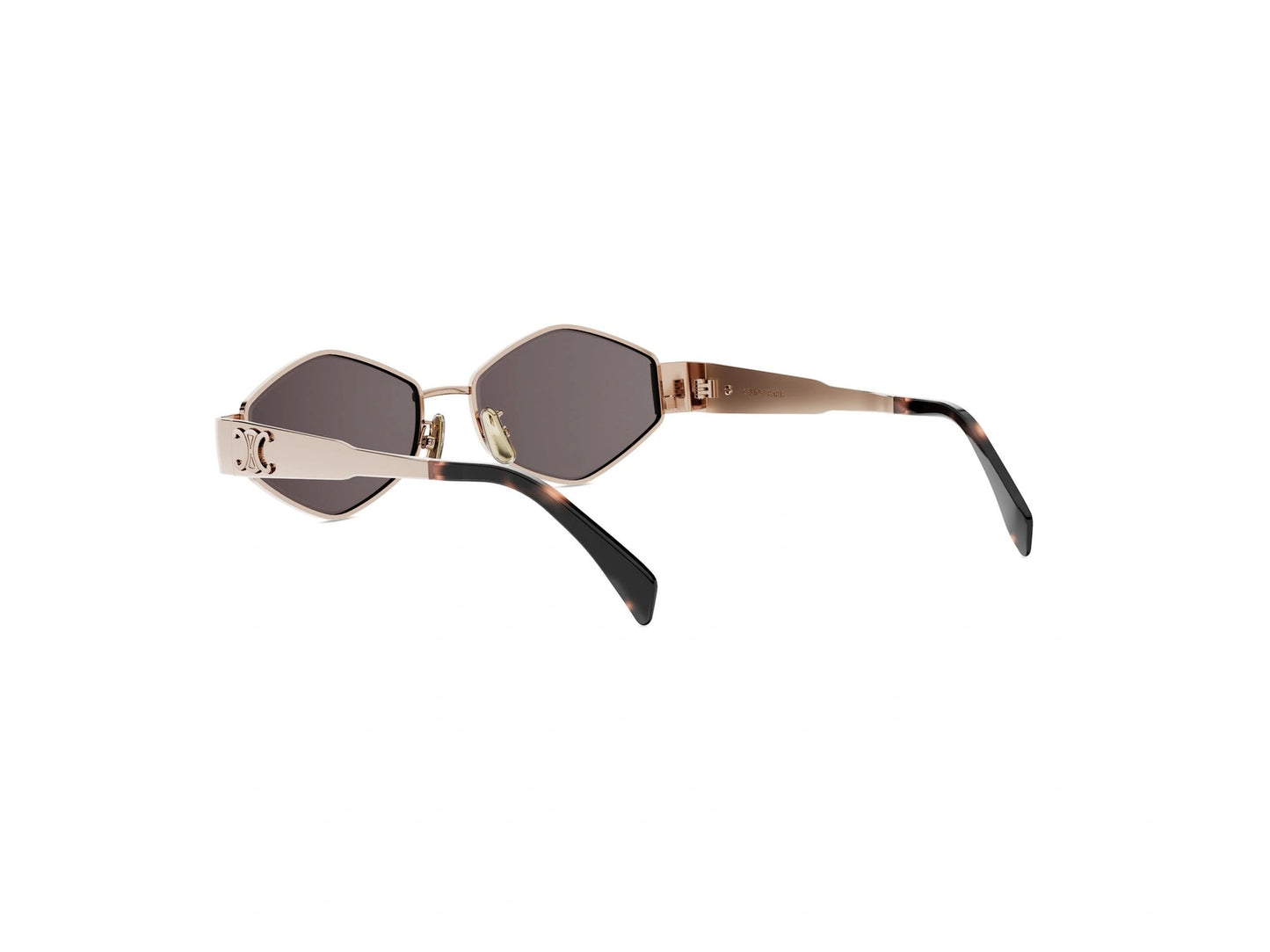 CELINE METAL TRIOMPHE GOLD GEOMETRIC SUNGLASSES CL40254U 28A 54