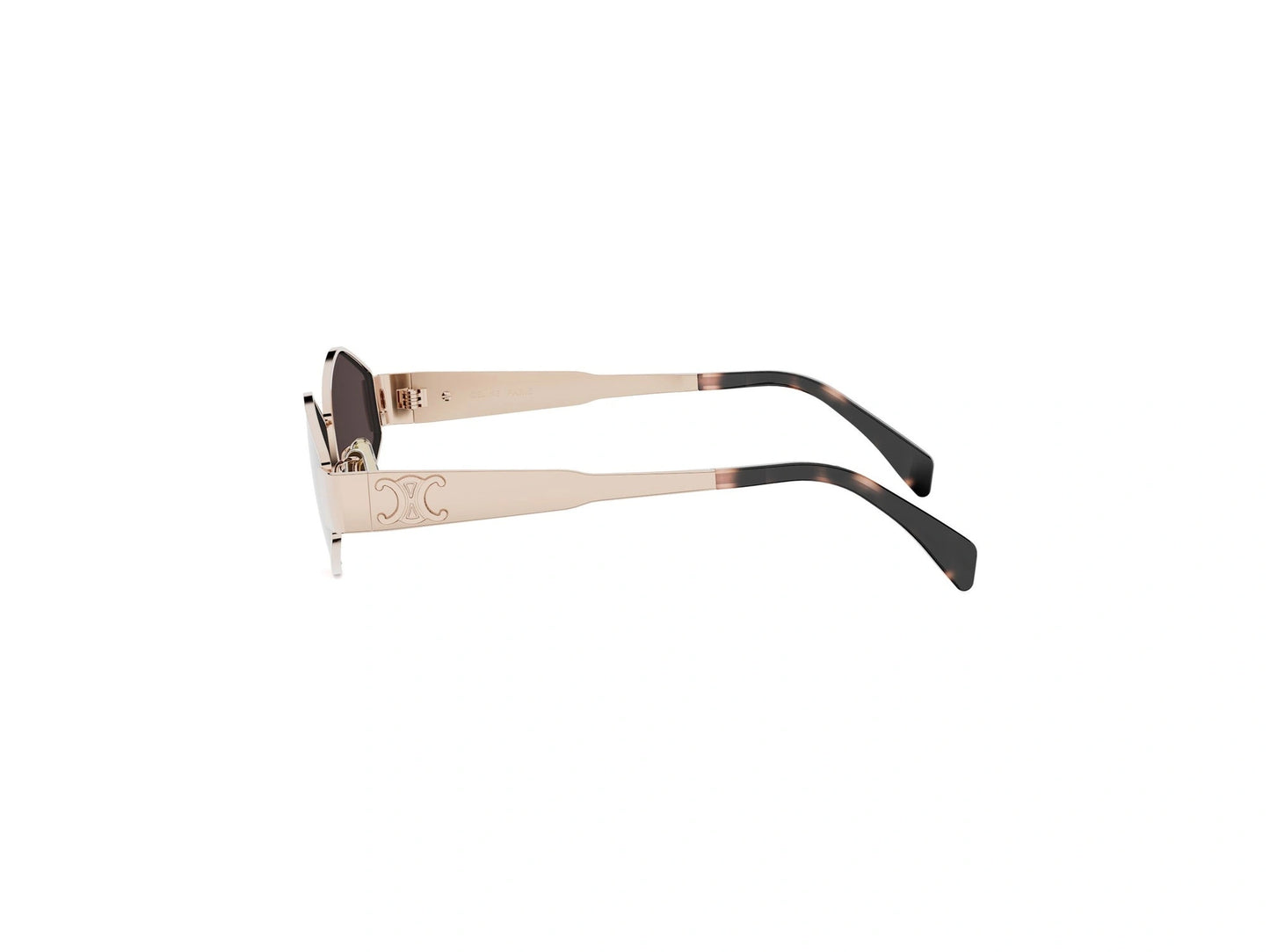 CELINE METAL TRIOMPHE GOLD GEOMETRIC SUNGLASSES CL40254U 28A 54