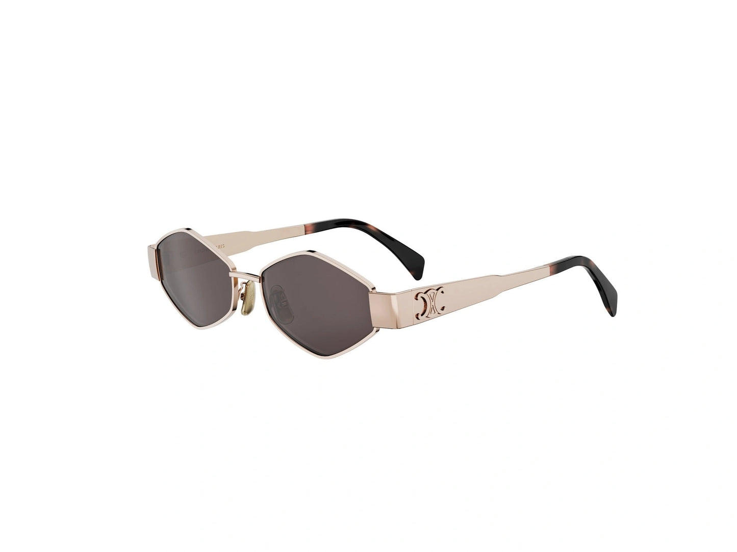 CELINE METAL TRIOMPHE GOLD GEOMETRIC SUNGLASSES CL40254U 28A 54