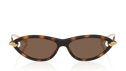 Bottega Veneta Tortoiseshell Cat Eye Sunglasses