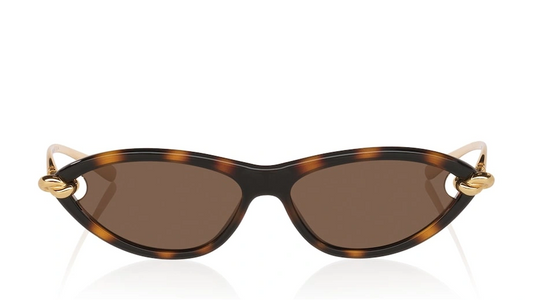 Bottega Veneta Tortoiseshell Cat Eye Sunglasses