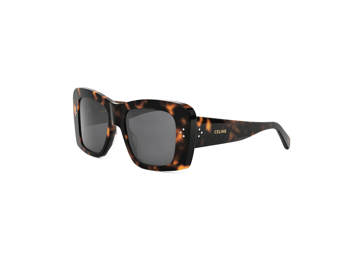 CELINE 3 Dots Havana Geometric Sunglasses CL40321I 52A 53
