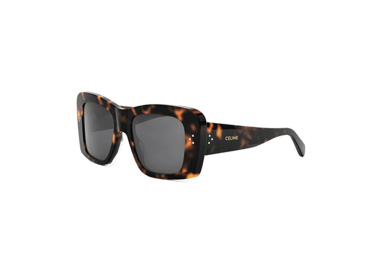 CELINE 3 Dots Havana Geometric Sunglasses CL40321I 52A 53