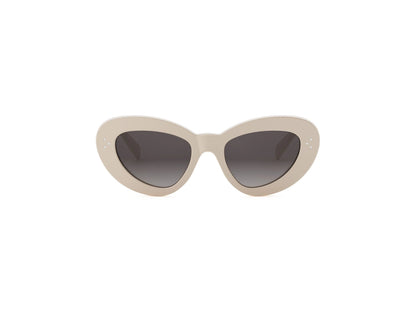 CELINE 3 Dots White Cat Eye Sunglasses CL40320U 25F 52