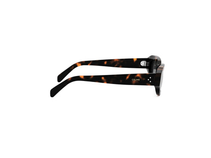 CELINE 3 Dots Havana Geometric Sunglasses CL40314I 52A 54