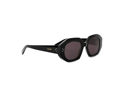 CELINE 3 Dots Black Geometric Sunglasses CL40319I 01Y 52