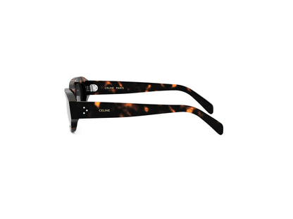 CELINE 3 Dots Havana Geometric Sunglasses CL40314I 52A 54