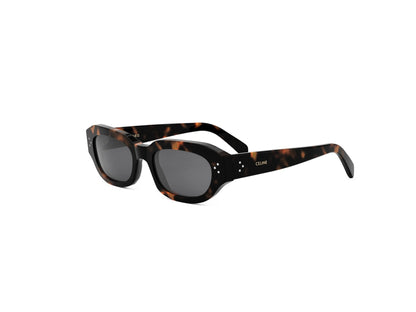 CELINE 3 Dots Havana Geometric Sunglasses CL40314I 52A 54