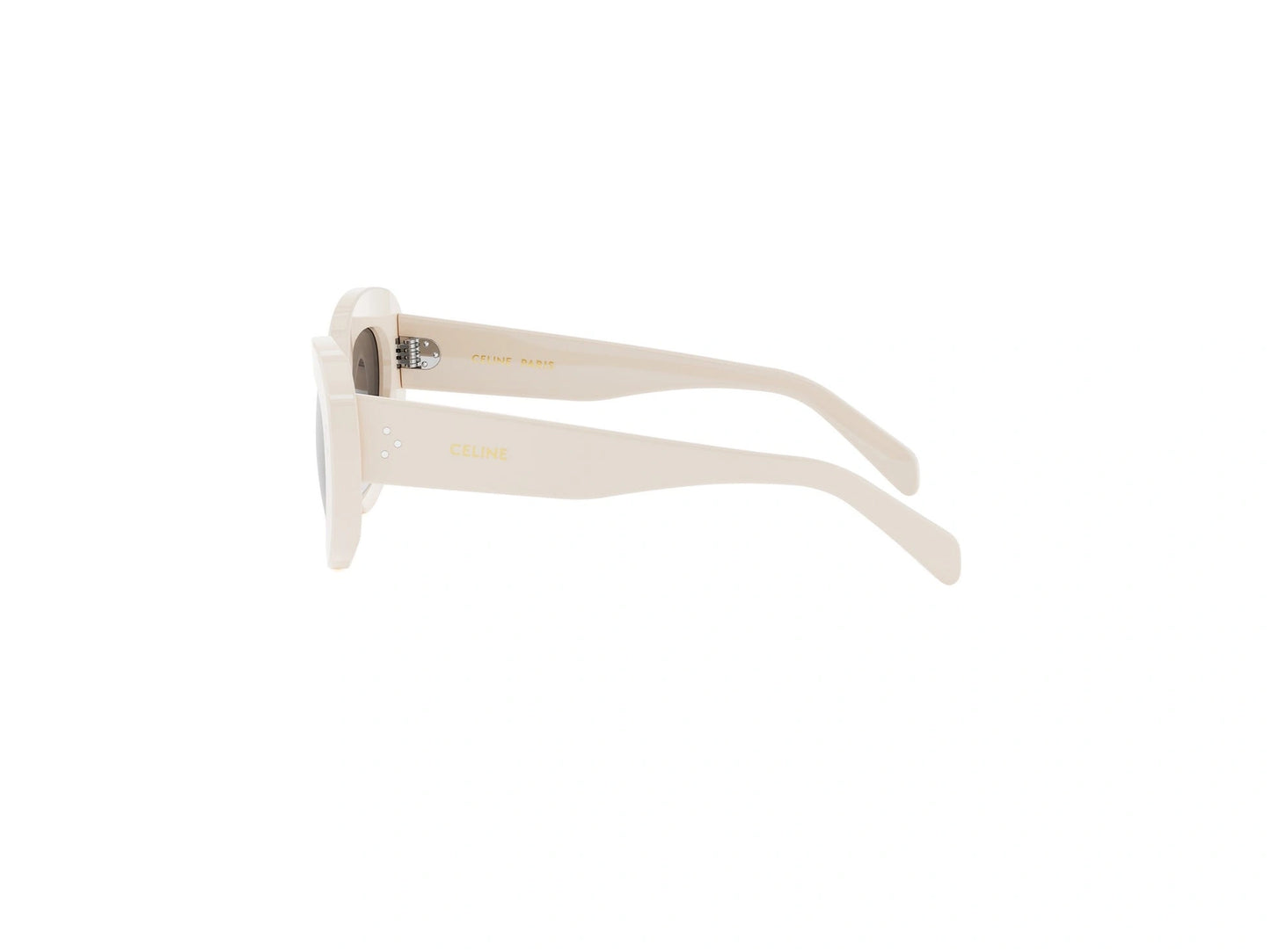 CELINE 3 Dots White Cat Eye Sunglasses CL40320U 25F 52