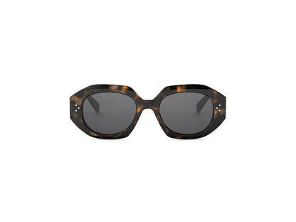 CELINE 3 Dots Havana Geometric Sunglasses CL40319I 53A 52