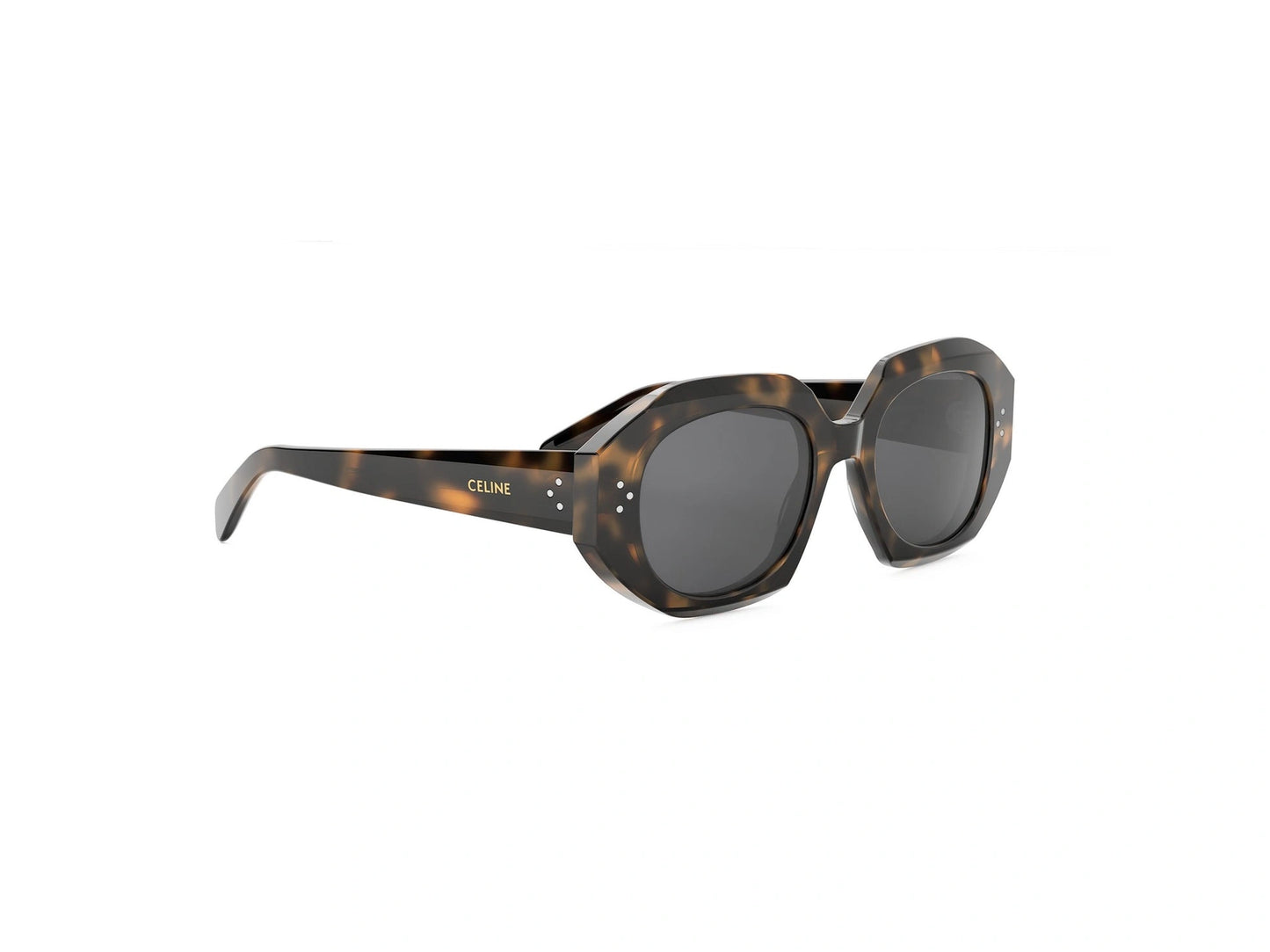 CELINE 3 Dots Havana Geometric Sunglasses CL40319I 53A 52
