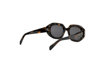 CELINE 3 Dots Havana Geometric Sunglasses CL40319I 53A 52