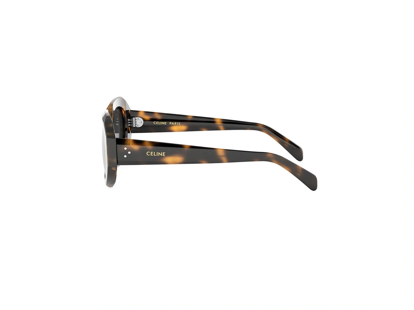 CELINE 3 Dots Havana Geometric Sunglasses CL40319I 53A 52
