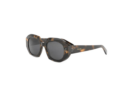 CELINE 3 Dots Havana Geometric Sunglasses CL40319I 53A 52