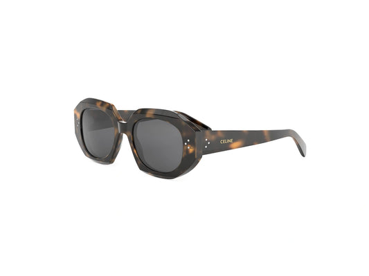 CELINE 3 Dots Havana Geometric Sunglasses CL40319I 53A 52