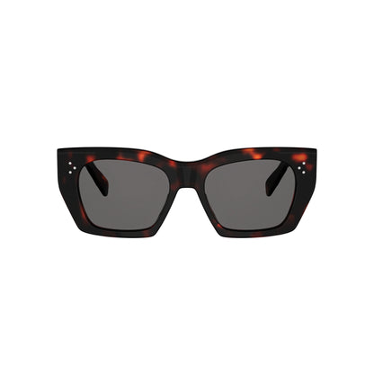 CELINE 3 Dots Havana Square Sunglasses CL40342I 52A 53