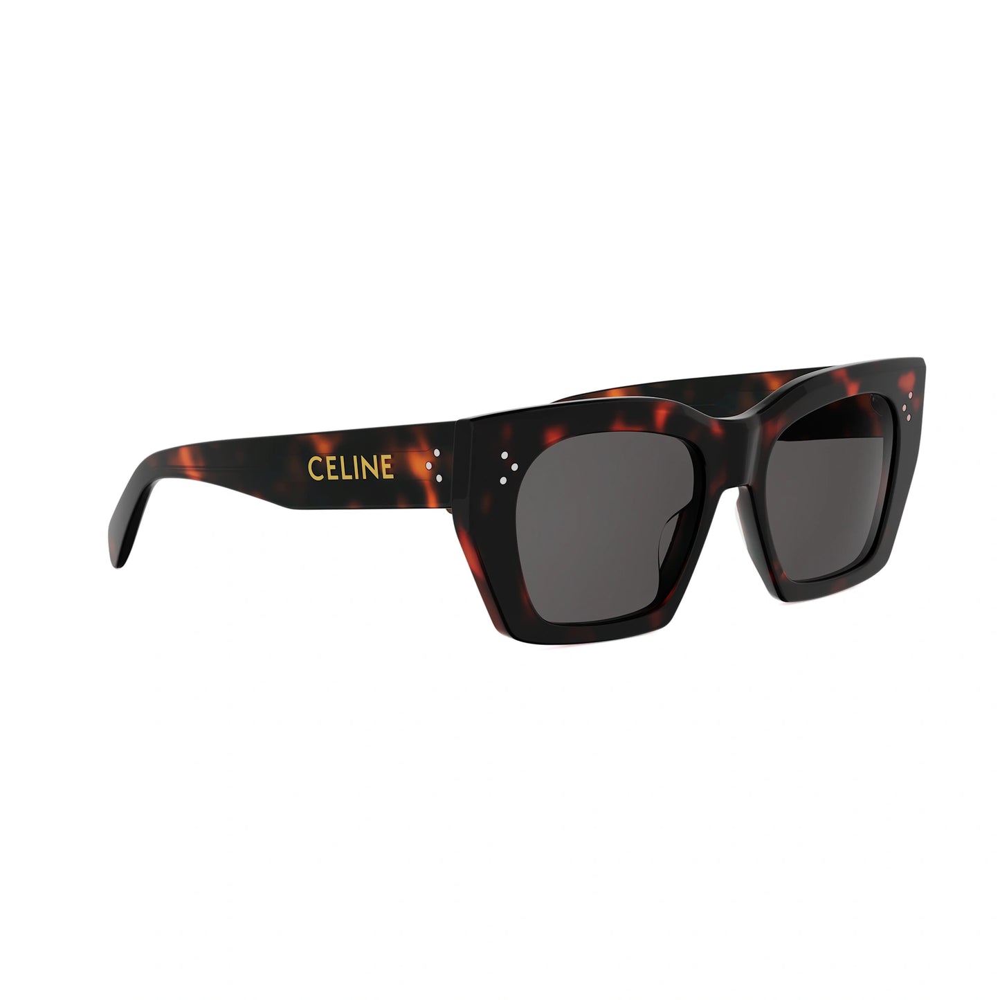 CELINE 3 Dots Havana Square Sunglasses CL40342I 52A 53