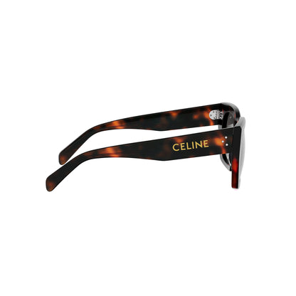 CELINE 3 Dots Havana Square Sunglasses CL40342I 52A 53