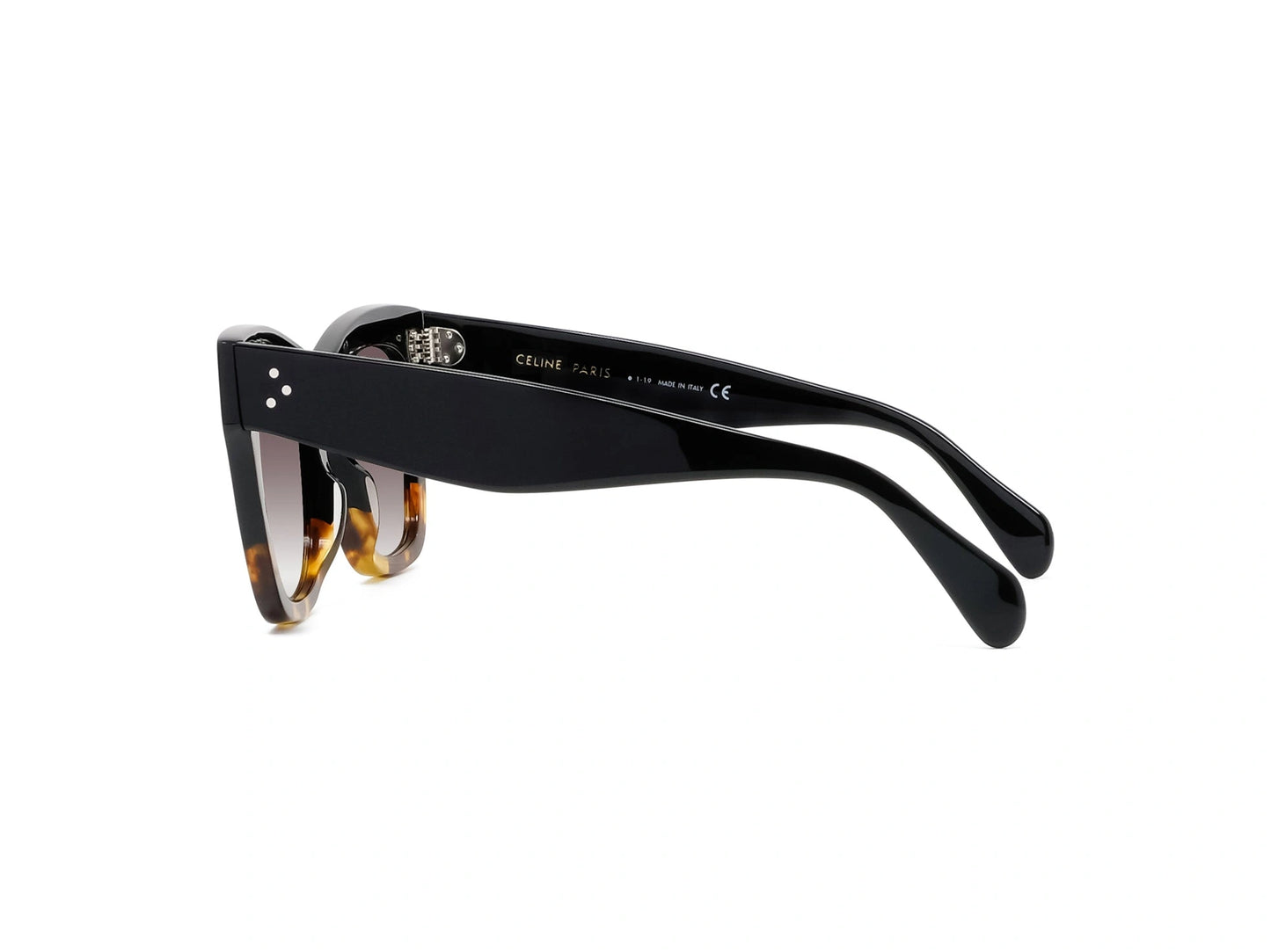 CELINE 3 Dots Black Cat Eye Sunglasses CL4004IN 05K 50