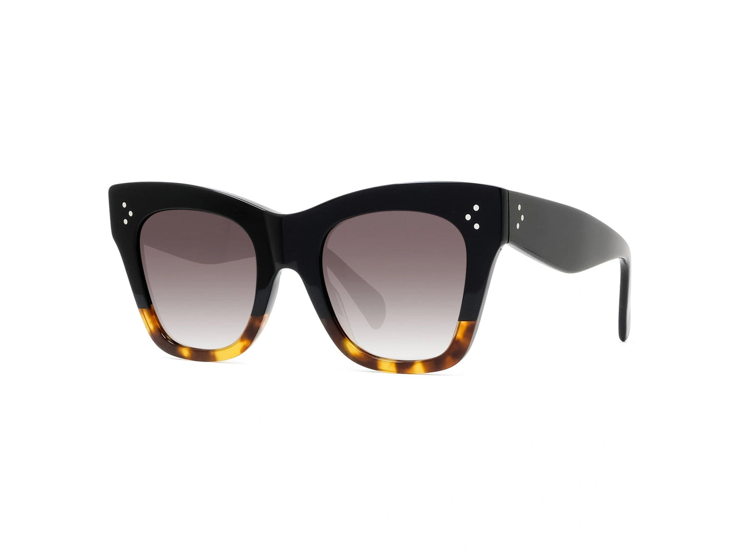 CELINE 3 Dots Black Cat Eye Sunglasses CL4004IN 05K 50