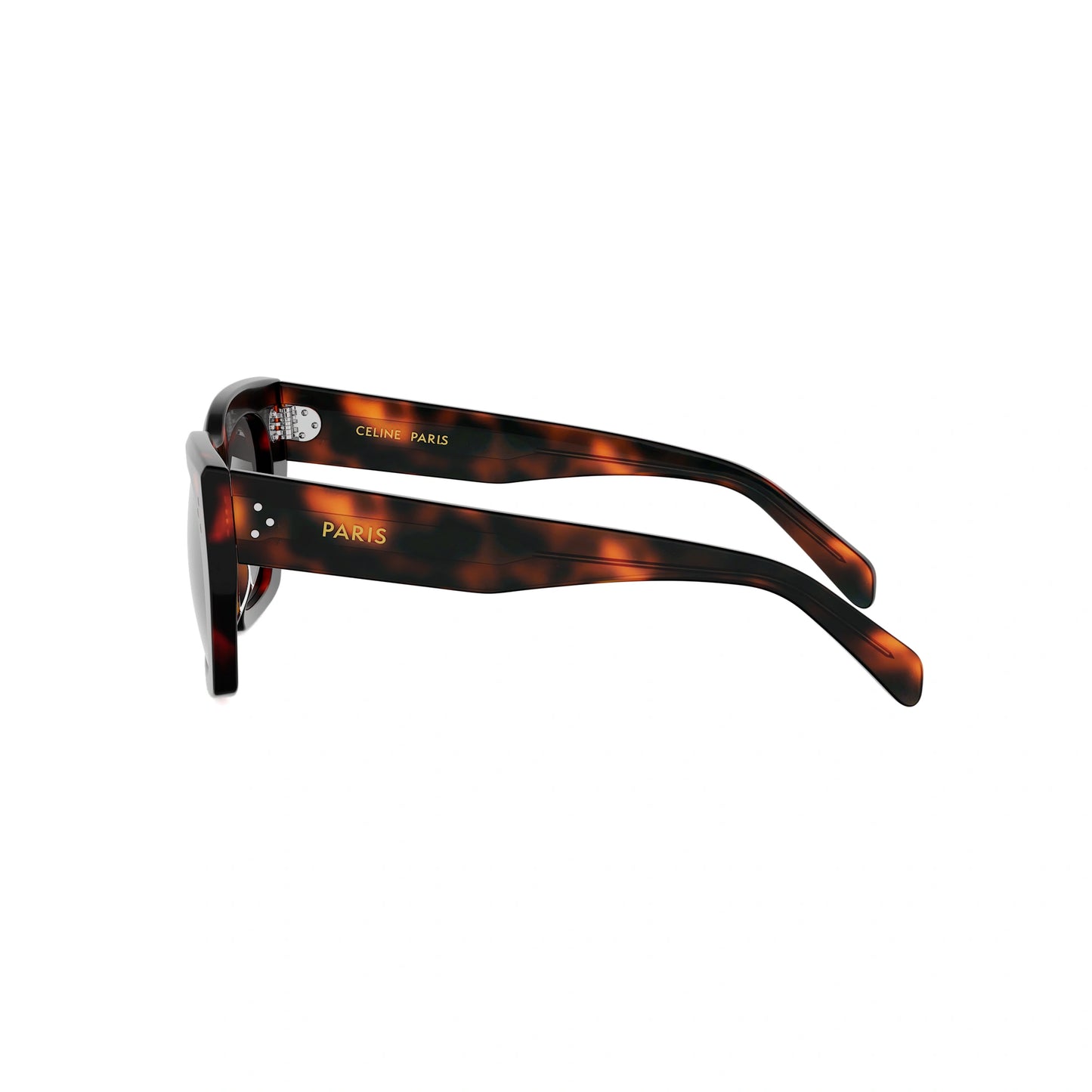 CELINE 3 Dots Havana Square Sunglasses CL40342I 52A 53
