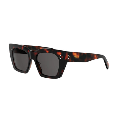 CELINE 3 Dots Havana Square Sunglasses CL40342I 52A 53