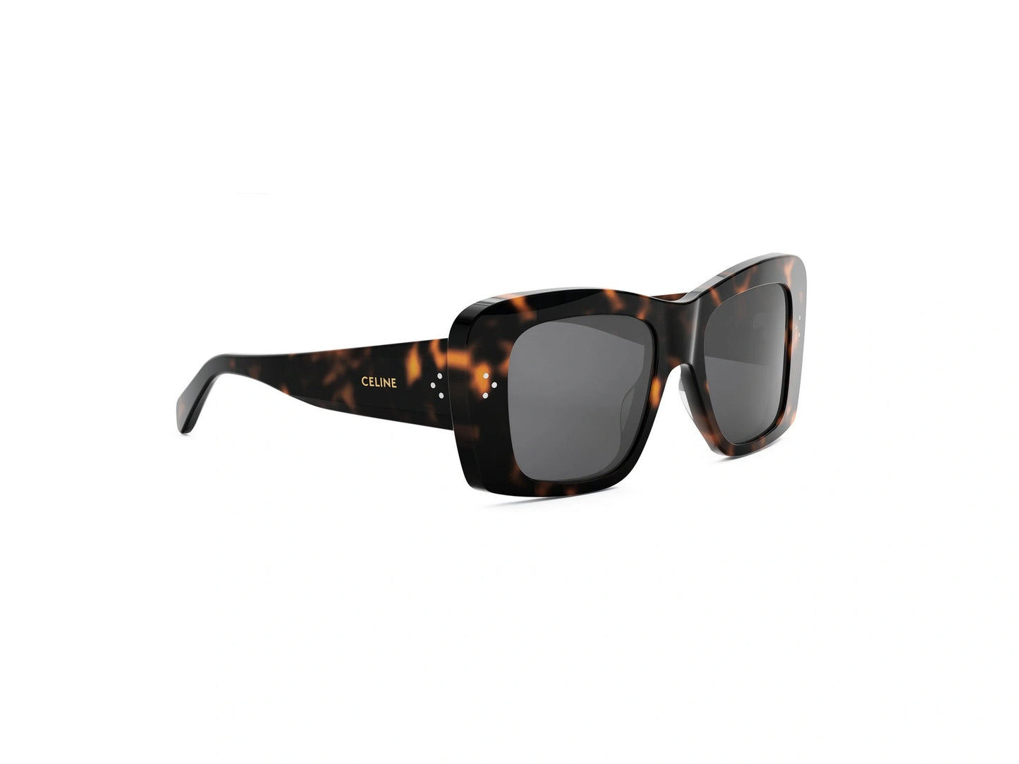 CELINE 3 Dots Havana Geometric Sunglasses CL40321I 52A 53