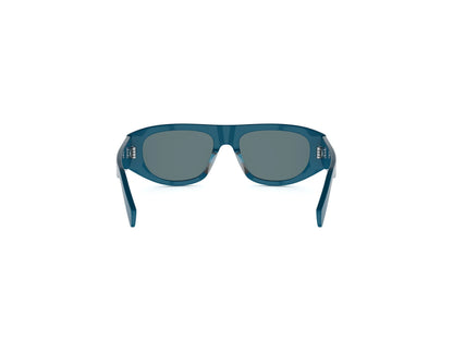CELINE Triomphe Blue Geometric Sunglasses CL40334U 84V 55