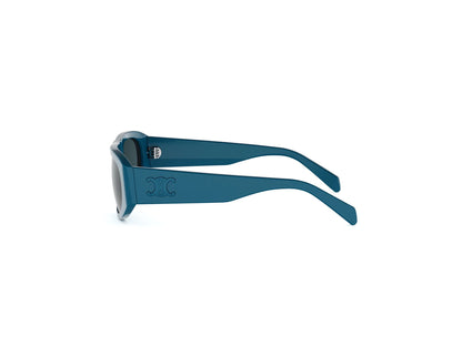 CELINE Triomphe Blue Geometric Sunglasses CL40334U 84V 55