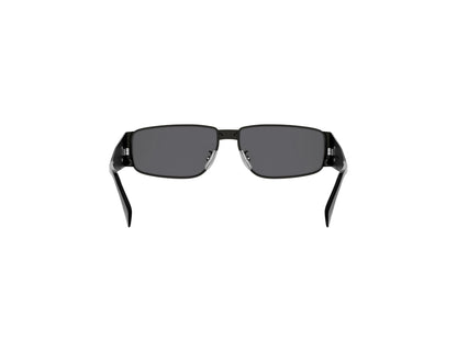 CELINE Metal Triomphe Silver Rectangular Sunglasses CL40325U 14A 59