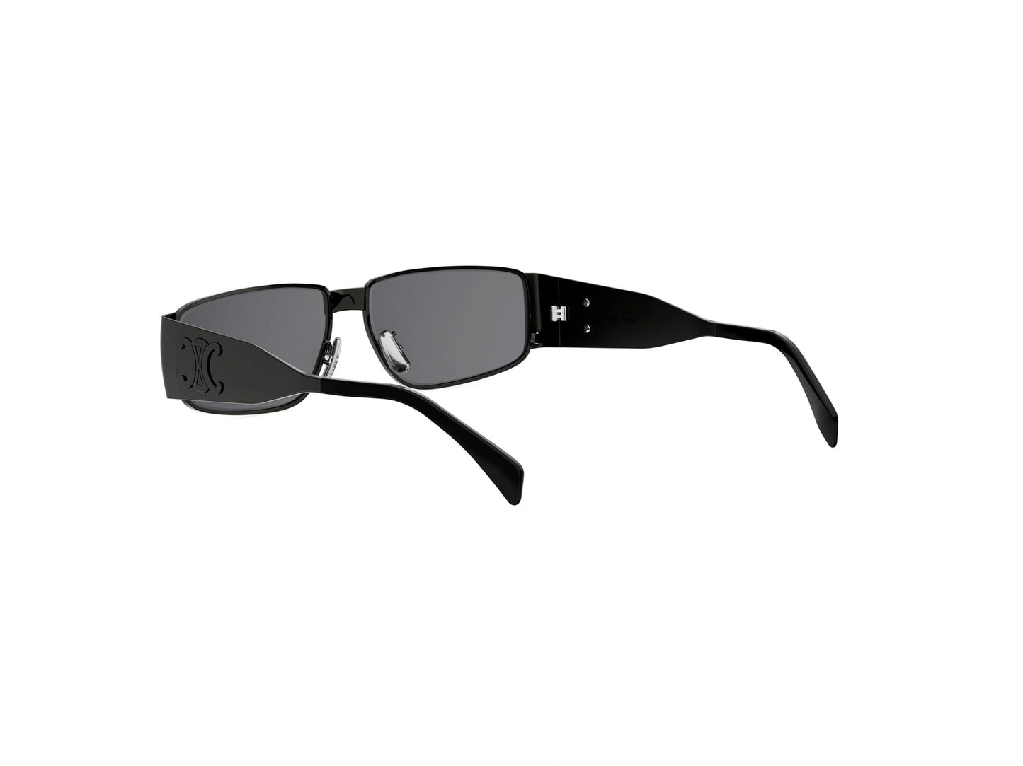 CELINE Metal Triomphe Silver Rectangular Sunglasses CL40325U 14A 59