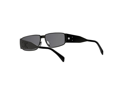 CELINE Metal Triomphe Silver Rectangular Sunglasses CL40325U 14A 59