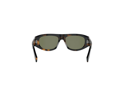 CELINE Triomphe Havana Geometric Sunglasses CL40334U 53N 55